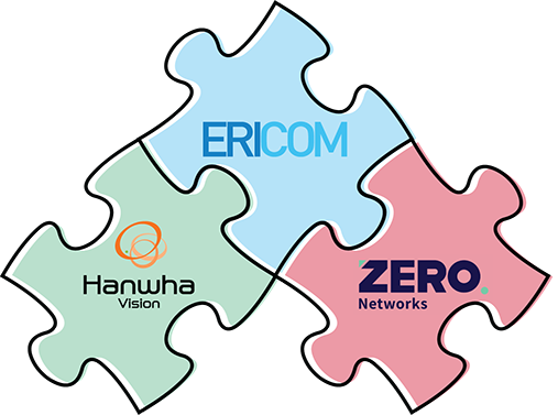 Illustration of a jigsaw puzzle piece labelled 'Partnered and Proven', representing Ericom's strategic collaborations.